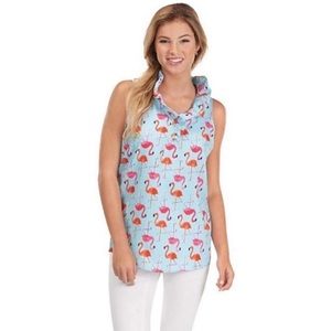 Mud Pie "Whitney" Turquoise Tunic Sleeveless Blouse